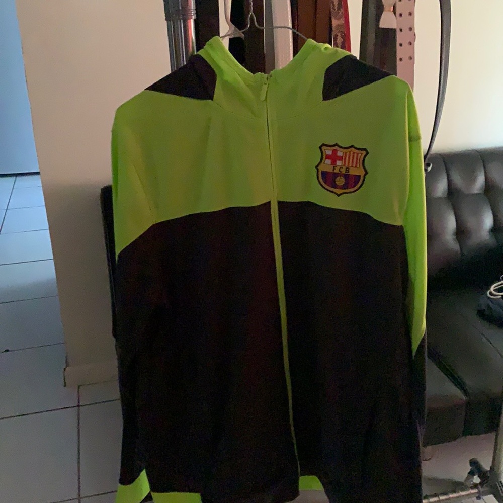 Neon Blue Track Jacket